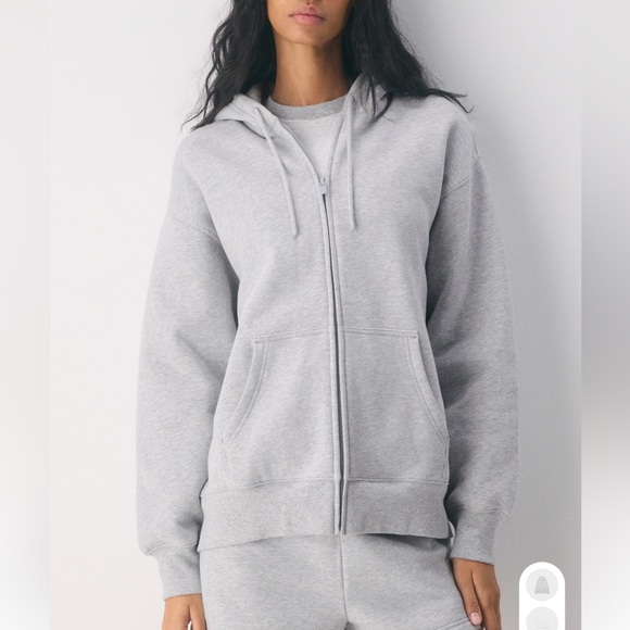 TNA Tops - TNA Light Gray Zip-Up Hoodie